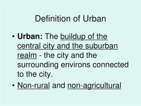 Urban Definition & Meaning .